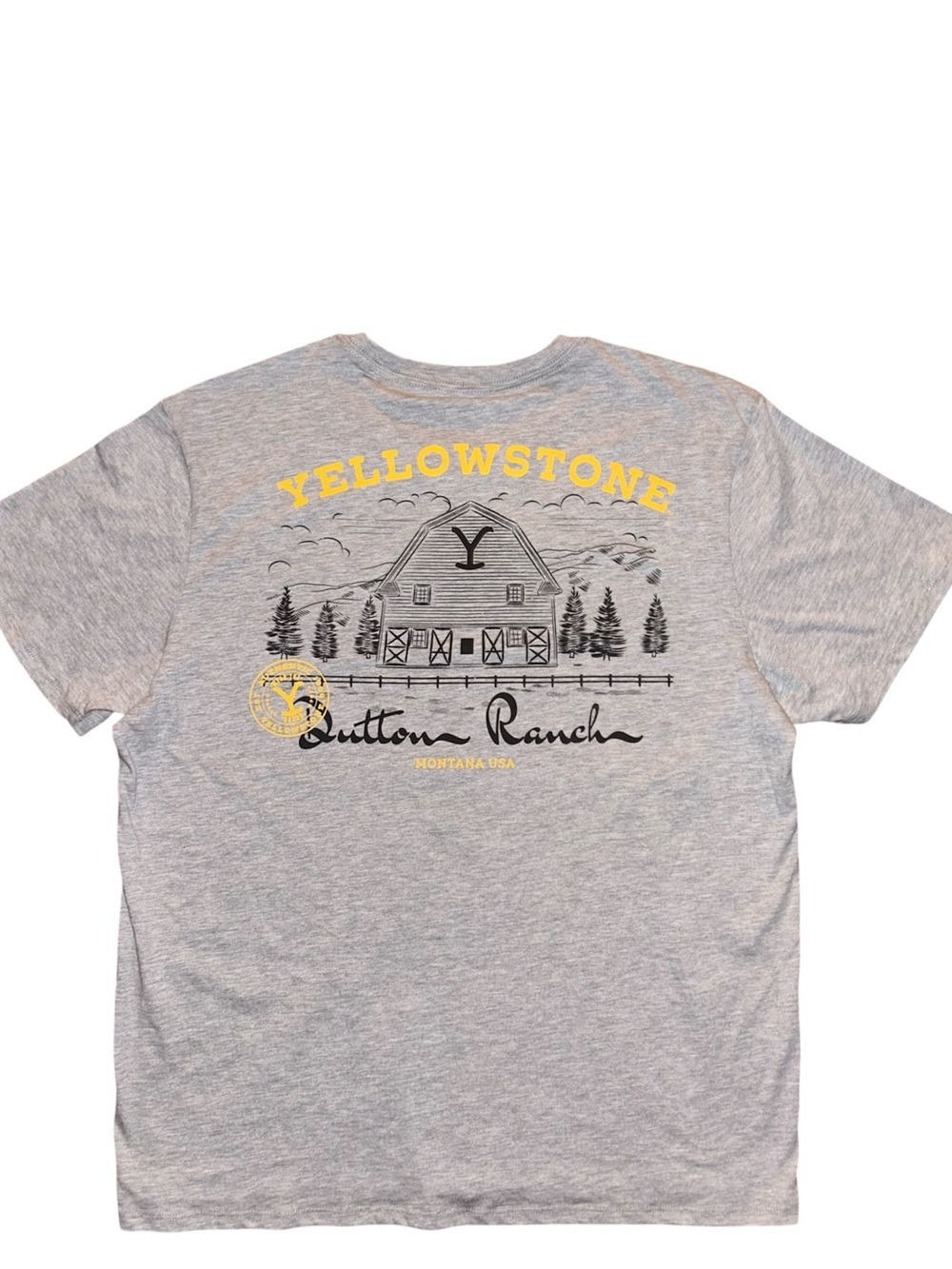 Unisex Dutton Ranch Yellowstone Gray T-Shirt